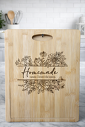 Custom bamboo cutting board