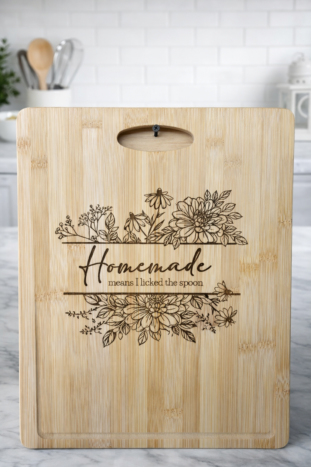 Custom bamboo cutting board