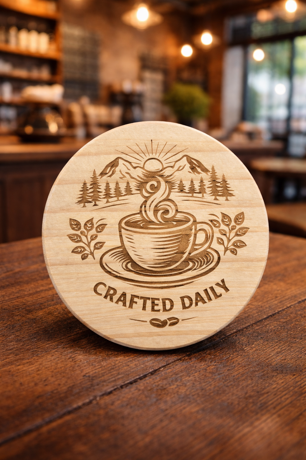 Custom wood coaster sets